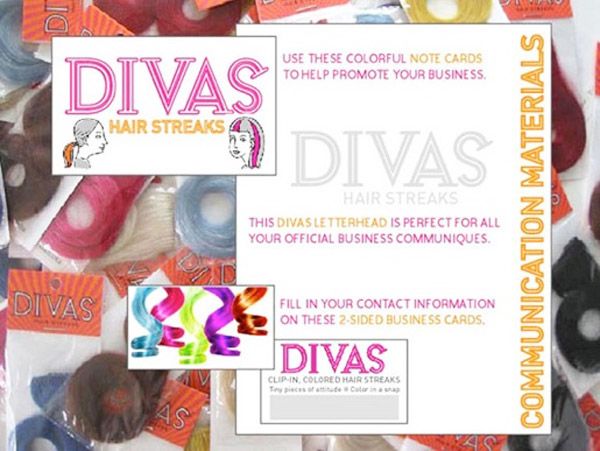Divas Hair Streaks Business In A Bag Materials