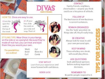 Divas Hair Streaks - Business In A Bag Tips